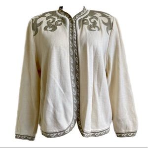 Wool Cream Cardigan